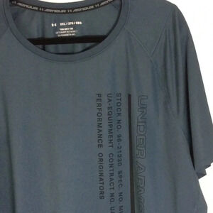 Under Armour Grayish Green & Black Athletics Shirt